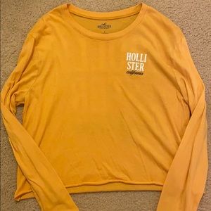 Women’s Long Sleeve Hollister Cropped T-Shirt